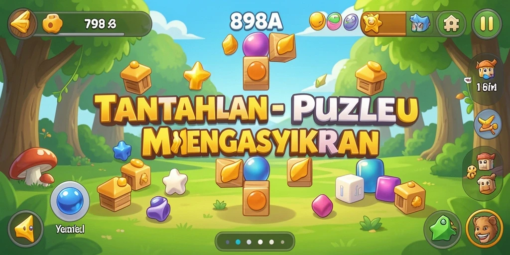Tampilan gameplay 898A dengan tantangan puzzle menarik.