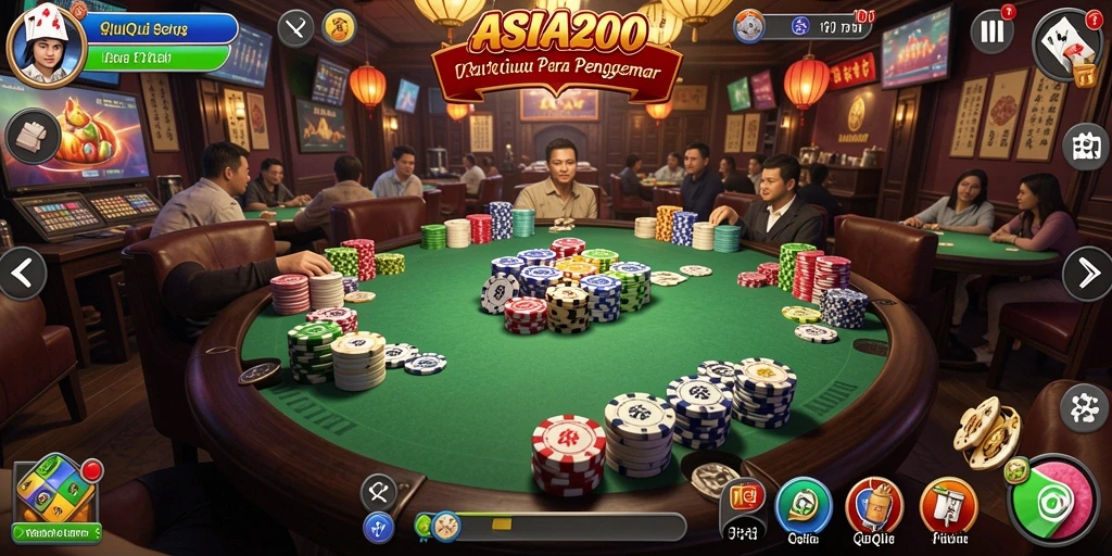 Screenshot gameplay seru ASIA200 QiuQiu dengan grafis menarik.