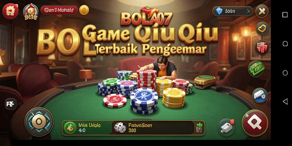 Screenshot gameplay QiuQiu BOLA07 yang seru dan mendebarkan.