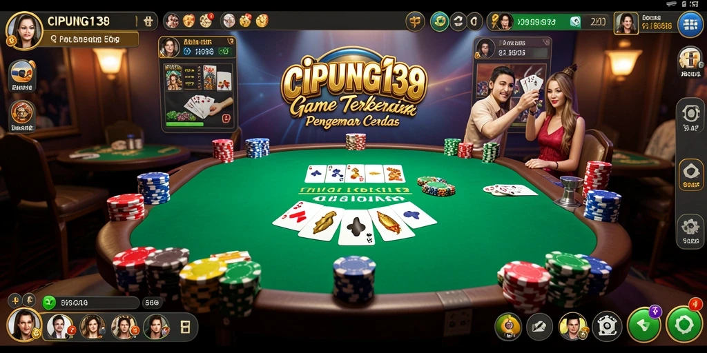 Screenshot gameplay Poker yang menegangkan dari CIPUNG138.