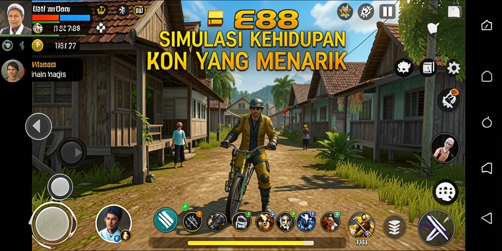 Tampilan gameplay E88 yang menakjubkan dan interaktif.