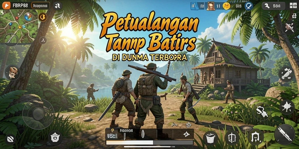 Screenshot FBRP88 menampilkan pemain menjelajahi dunia terbuka yang indah.