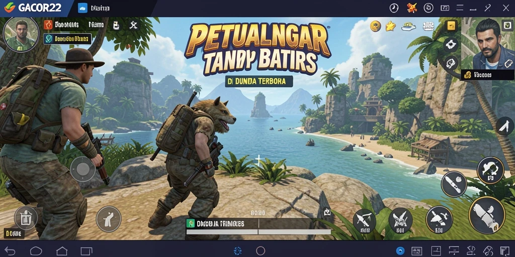 Screenshot gameplay <strong>GACOR22</strong> tampilkan petualangan seru di dunia terbuka.
