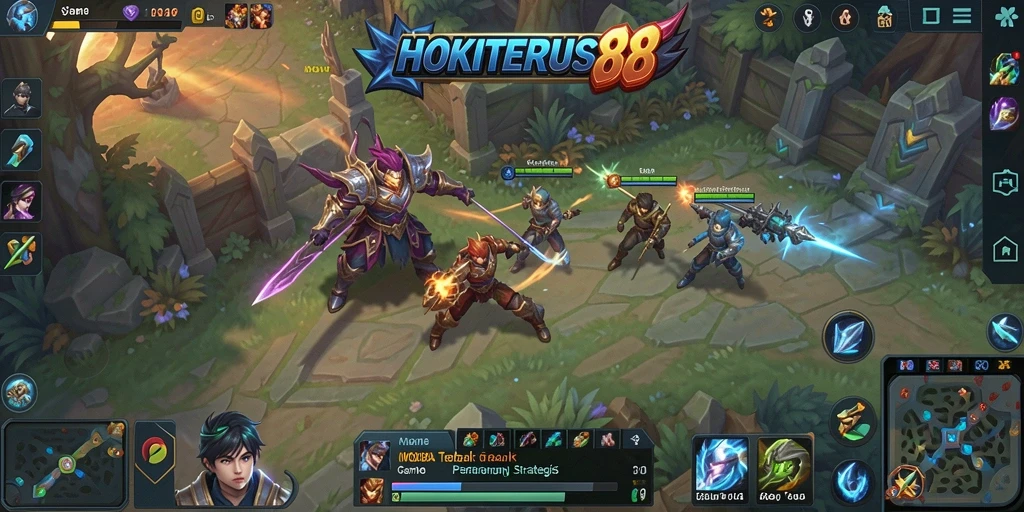 Screenshot menunjukkan aksi seru dalam gameplay HOKITERUS88.