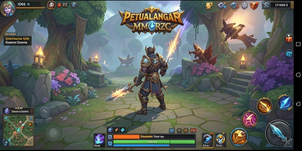 Tangkapan layar menunjukkan pertempuran seru di dunia MMORPG.