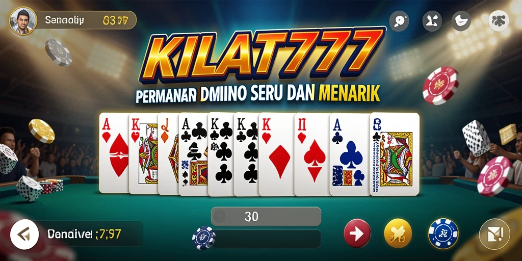 Screenshot gameplay KILAT777 menampilkan keseruan bermain Domino.