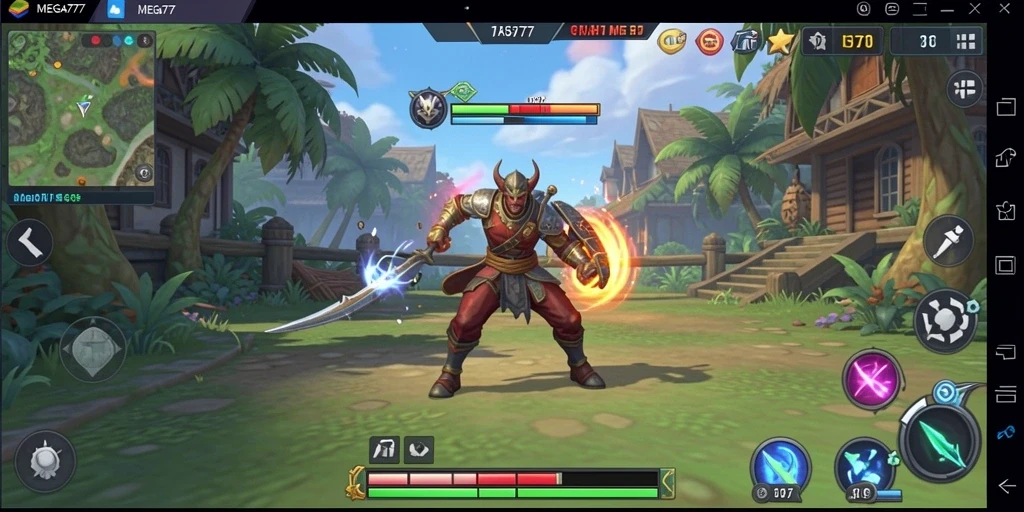 Gameplay mendebarkan di <strong>MEGA777</strong> menunjukkan aksi strategi yang intens.
