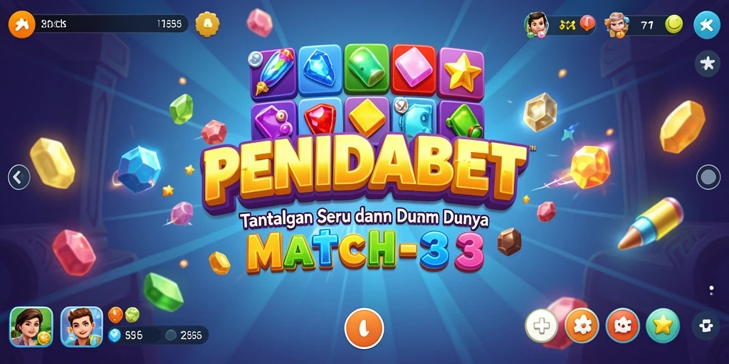 Screenshot gameplay PENIDABET menampilkan aksi seru dalam Match-3.