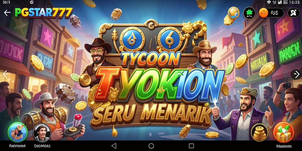 Screenshot PGSTAR777 menampilkan gameplay bisnis yang seru.