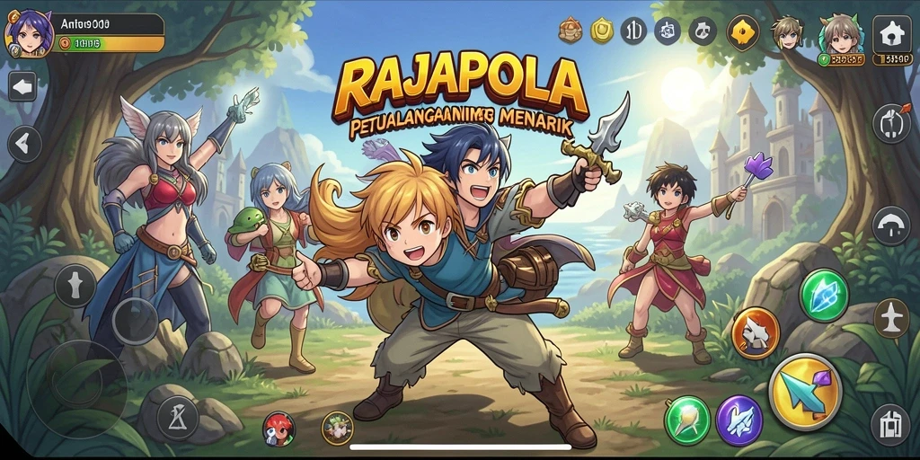 Tampilan menarik dari gameplay RAJAPOLA yang memukau.