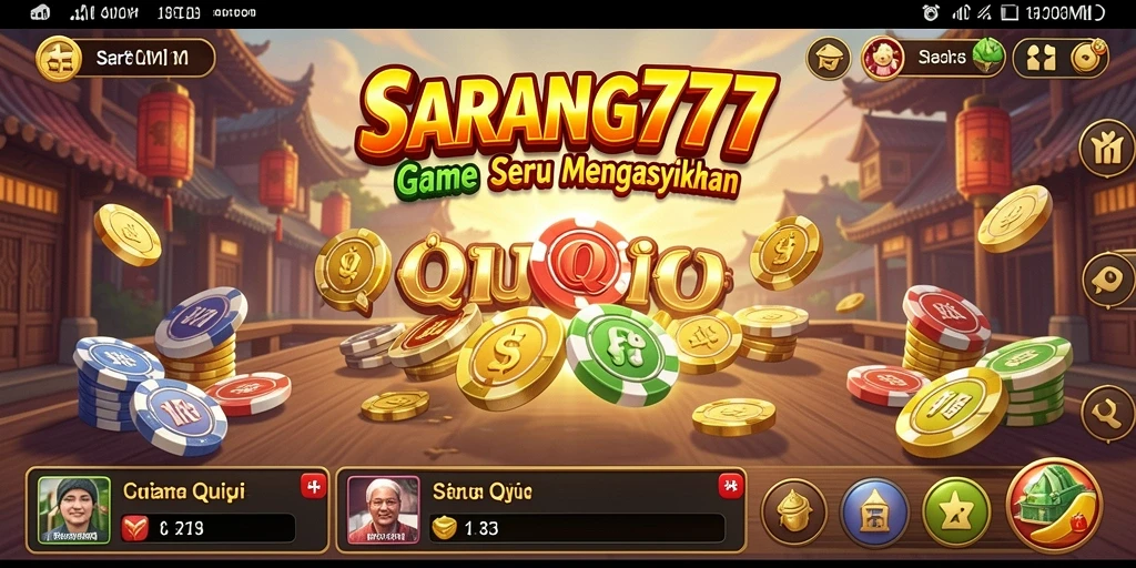 Gameplay menegangkan dari SARANG777 dengan kartu QiuQiu.