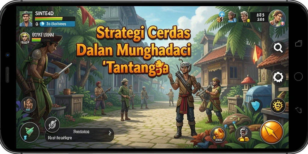 Tampilan utama gameplay SINTE4D yang menantang.